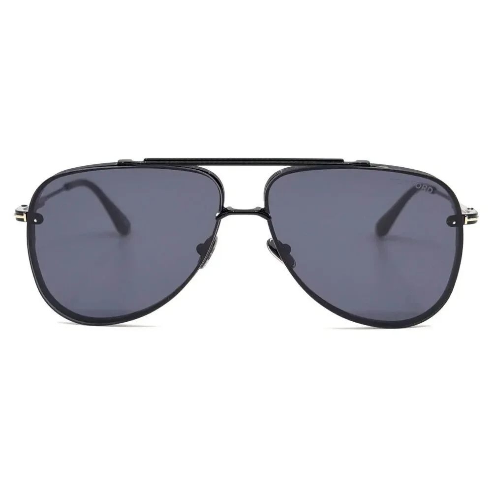 New, TOM FORD Leon Sunglasses TF1071 01A Authentic